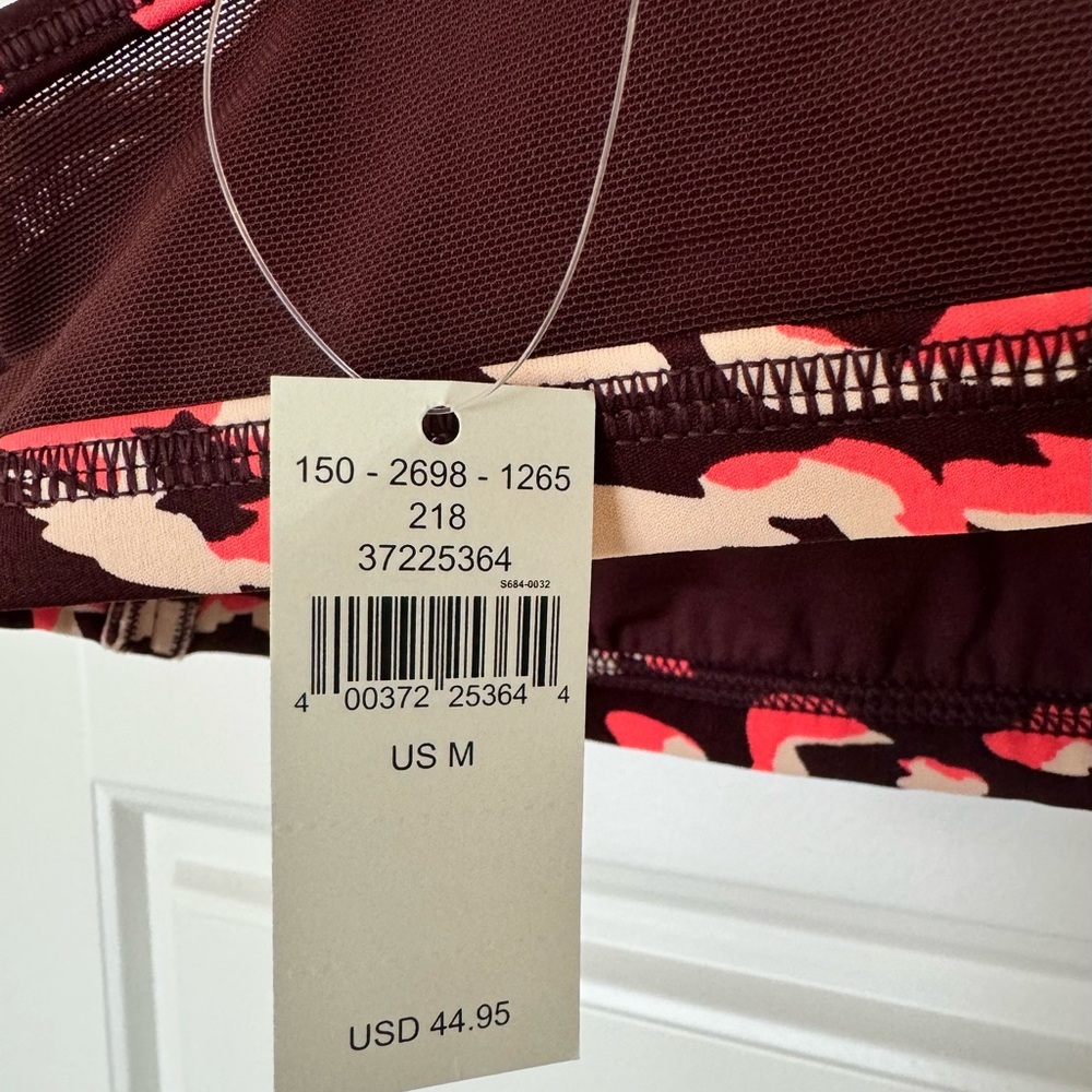 NWT Womens OFFLINE by Aerie Goals Plunge Maplewood Leopard Padded Sports Bra Med - Picture 4 of 7